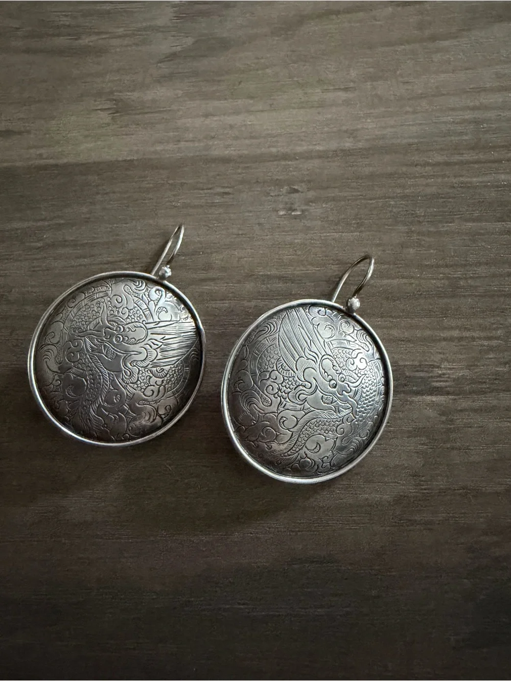 Silpada Etched Dragon Earrings